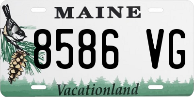 ME license plate 8586VG