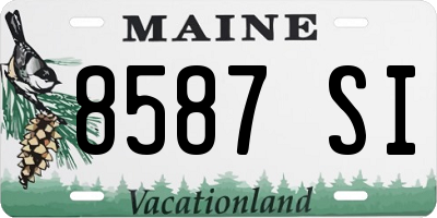 ME license plate 8587SI