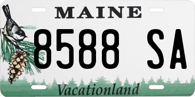 ME license plate 8588SA