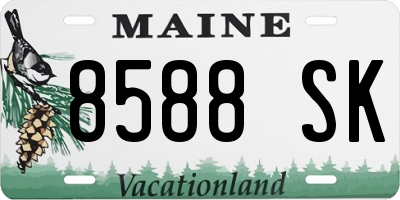 ME license plate 8588SK