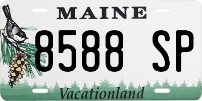 ME license plate 8588SP