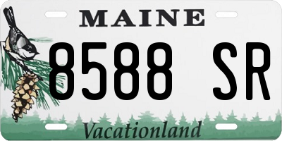 ME license plate 8588SR