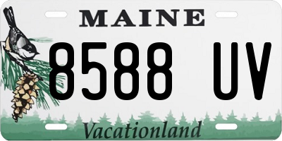 ME license plate 8588UV