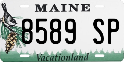 ME license plate 8589SP