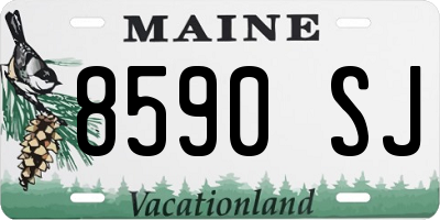 ME license plate 8590SJ