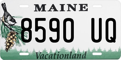 ME license plate 8590UQ