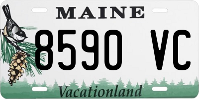 ME license plate 8590VC