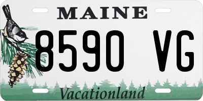 ME license plate 8590VG