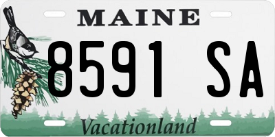 ME license plate 8591SA