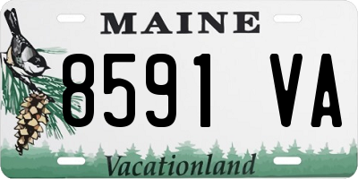 ME license plate 8591VA