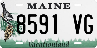 ME license plate 8591VG