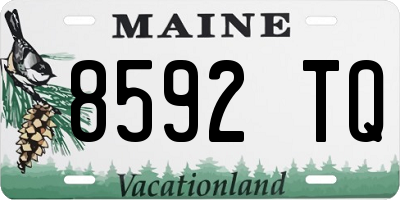 ME license plate 8592TQ