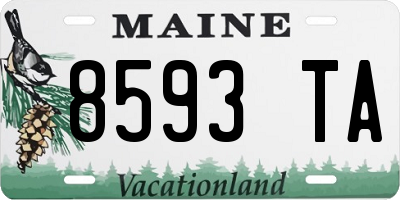 ME license plate 8593TA