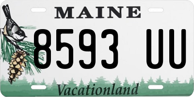 ME license plate 8593UU