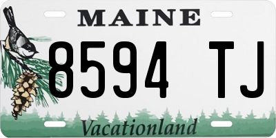 ME license plate 8594TJ