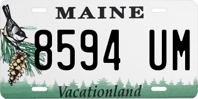 ME license plate 8594UM