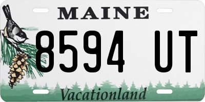ME license plate 8594UT