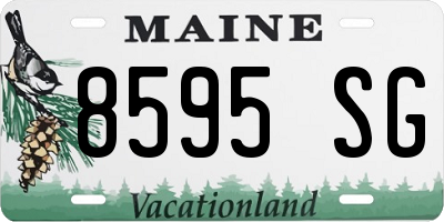 ME license plate 8595SG