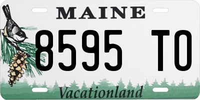 ME license plate 8595TO