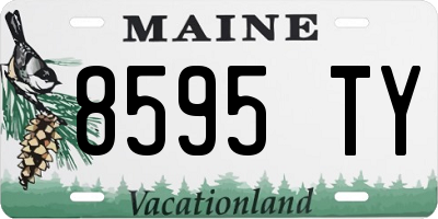 ME license plate 8595TY
