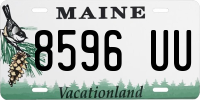 ME license plate 8596UU