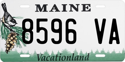 ME license plate 8596VA