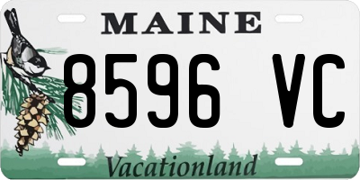 ME license plate 8596VC