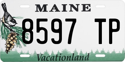 ME license plate 8597TP