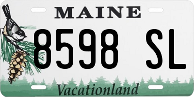 ME license plate 8598SL