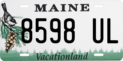 ME license plate 8598UL