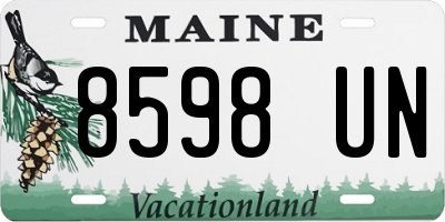 ME license plate 8598UN