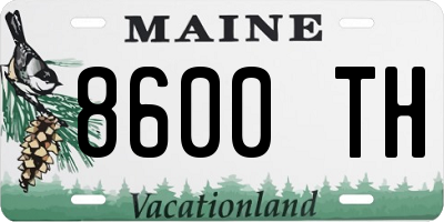 ME license plate 8600TH