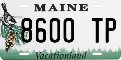 ME license plate 8600TP