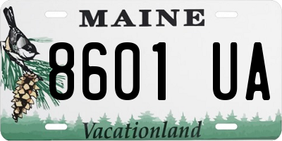 ME license plate 8601UA