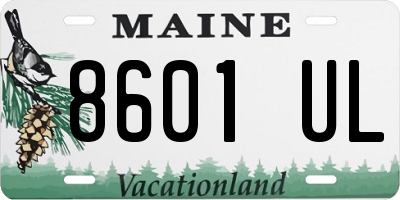ME license plate 8601UL