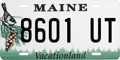 ME license plate 8601UT