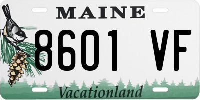 ME license plate 8601VF