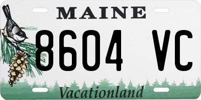 ME license plate 8604VC