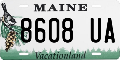 ME license plate 8608UA