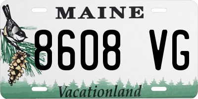 ME license plate 8608VG