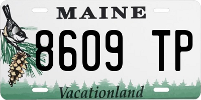 ME license plate 8609TP