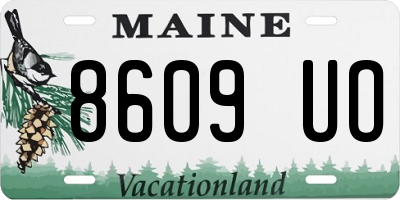 ME license plate 8609UO