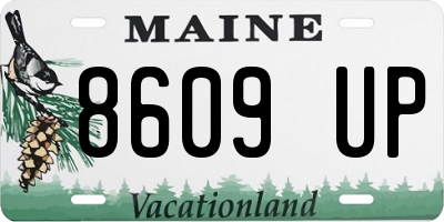 ME license plate 8609UP