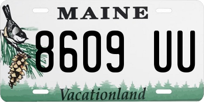 ME license plate 8609UU