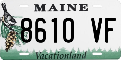 ME license plate 8610VF