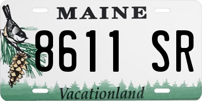 ME license plate 8611SR