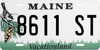 ME license plate 8611ST