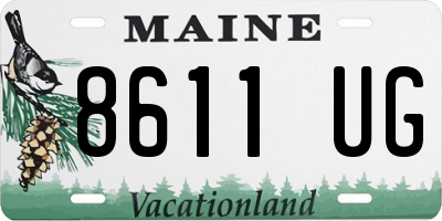 ME license plate 8611UG