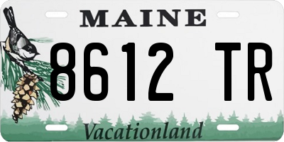 ME license plate 8612TR