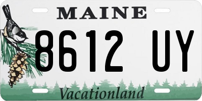 ME license plate 8612UY